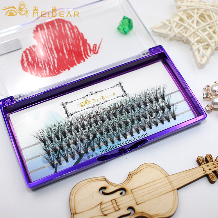 Best eyelash wholesaler supply handmade volume eyelash extension clusters curl C 